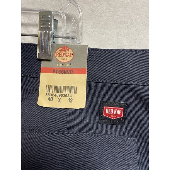 Red Kap industrial cargo work shorts Navy blue Mens Size 40 New With Tag - Picture 3 of 3